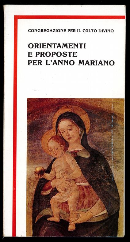 Orientamenti e proposte per l'anno mariano - copertina