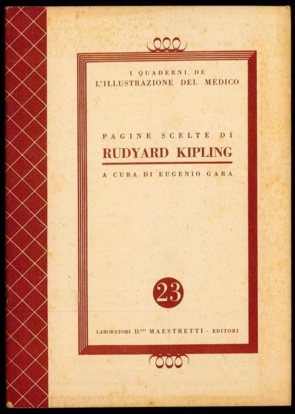 Pagine scelte di Rudyard Kipling - Eugenio Gara - copertina