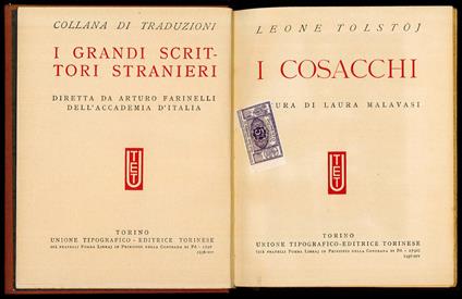 I cosacchi - Leone Tolstoj - copertina