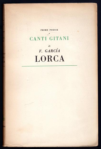 Canti Gitani e prime poesie - copertina