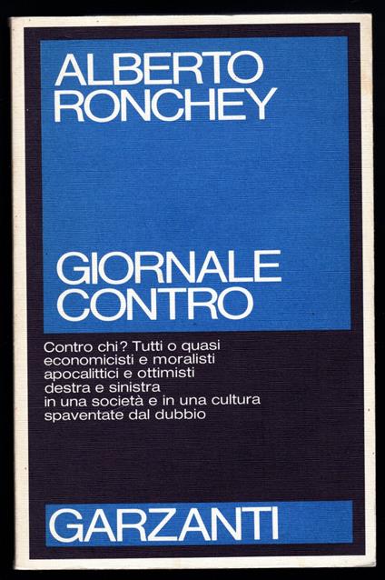 Giornale contro - Alberto Ronchey - copertina