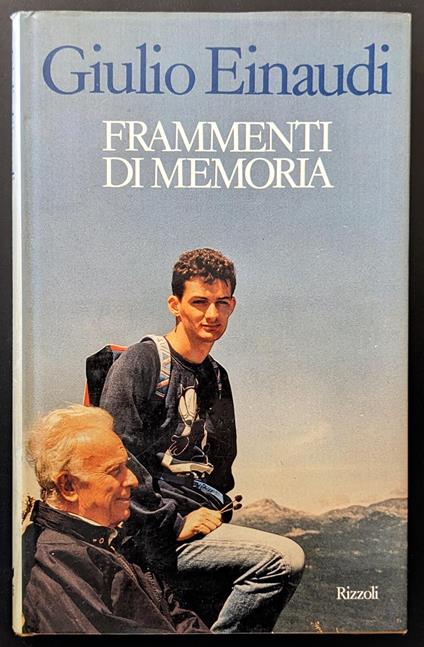 Frammenti di memoria - Giulio Einaudi - copertina