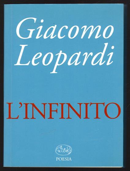 L'infinito - Giacomo Leopardi - copertina