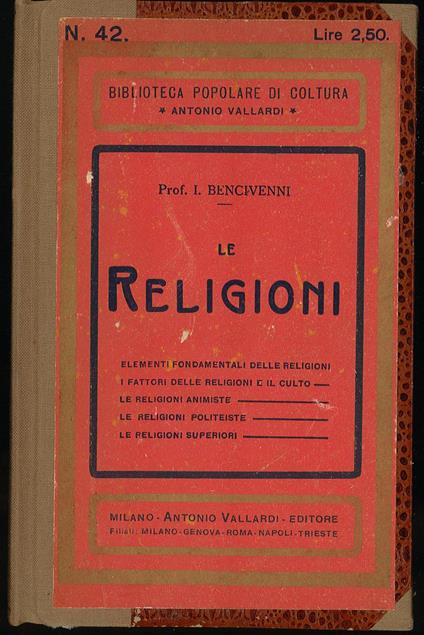Le Religioni - copertina