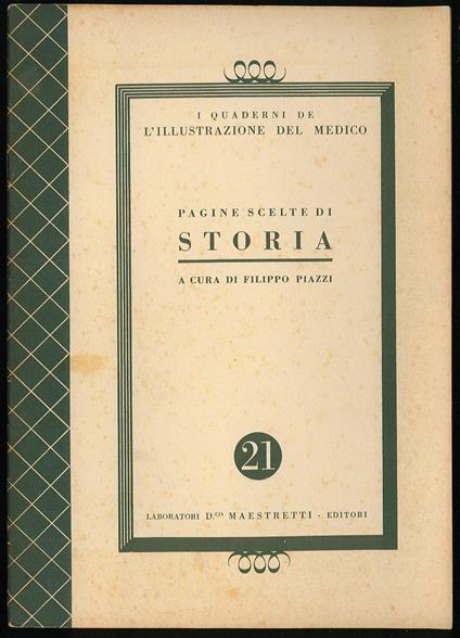 Pagine scelte di storia - copertina