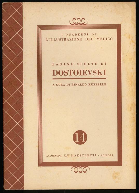 Pagine scelte di Dostoievski - copertina
