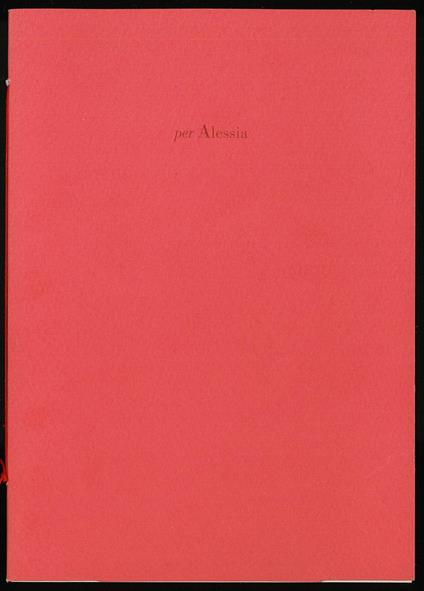 Per Alessia - Roberto Rossi Precerutti - copertina