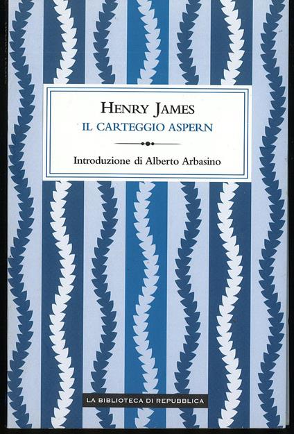 Il carteggio Aspern - Henry James - copertina