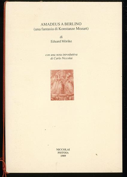 Amadeus a Berlino - Eduard Mörike - copertina