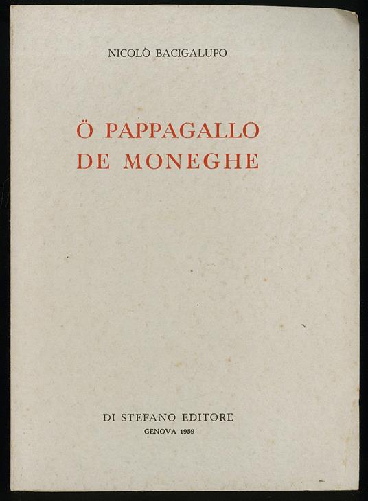 O pappagallo de Moneghe - copertina