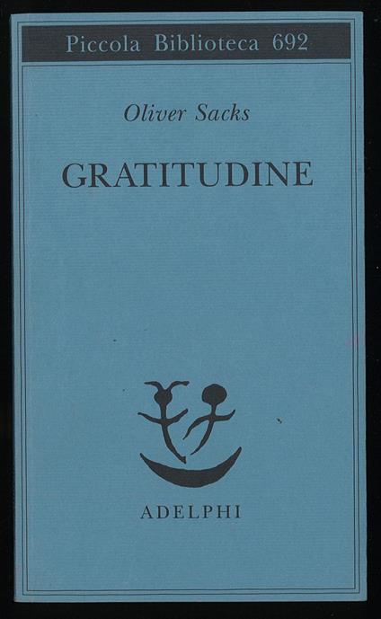 Gratitudine - Oliver Sacks - copertina