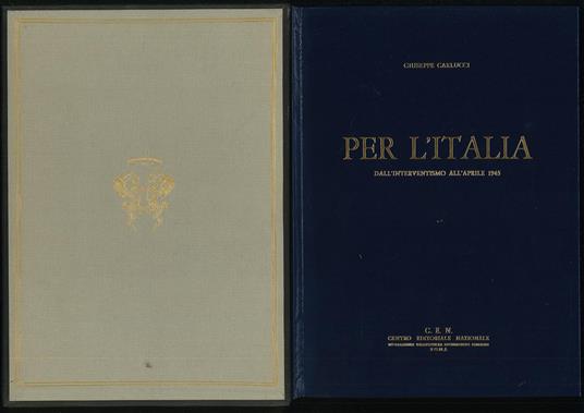 Per l'Italia - Giuseppe Carlucci - copertina