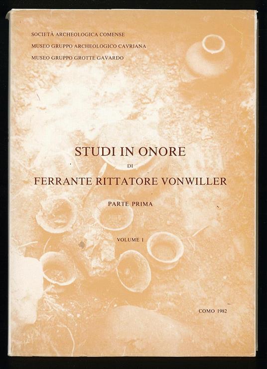 Studi in onore di Ferrante Rittatore Vonwiller - Parte Prima vol. 1 - copertina