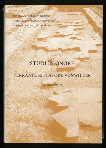 Studi in onore di Ferrante Rittatore Vonwiller - Parte Seconda - copertina