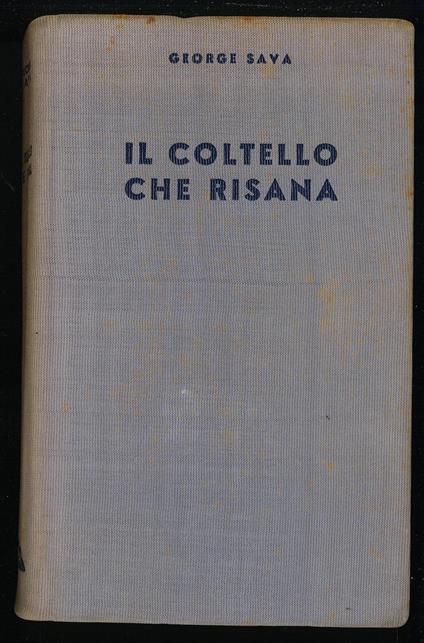 Il coltello che risana - copertina