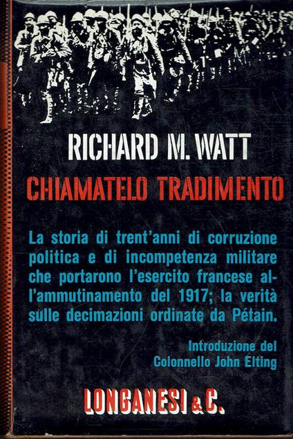 Chiamatelo tradimento - copertina