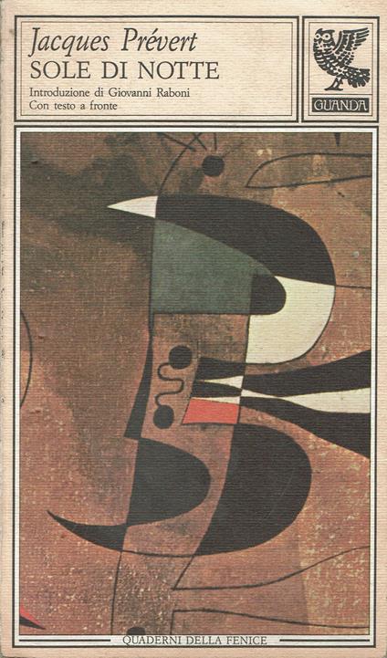 Sole di notte - Jacques Prévert - copertina