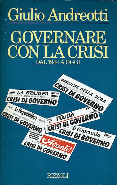 Governare con la crisi - Giulio Andreotti - copertina