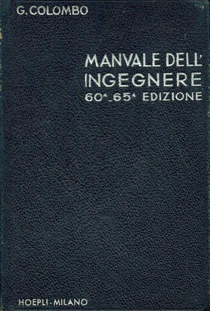Manuale dell'ingegnere - copertina