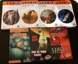 Stock Urania 7 libri - vedere titoli nelle note 1503 -1549 -1512 -1518 -1318 -1352 - 1404 - copertina