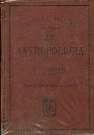 Antropologia.Con 21 incisioni - copertina
