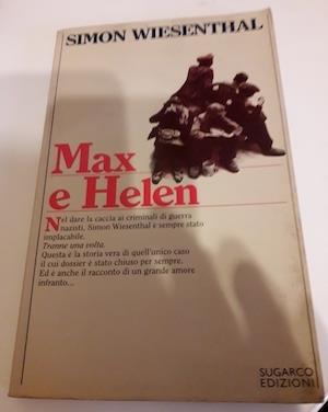 Max e Helen - Simon Wiesenthal - copertina