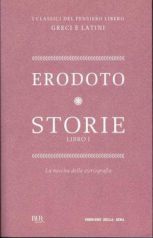 Erodoto storie libro I - copertina