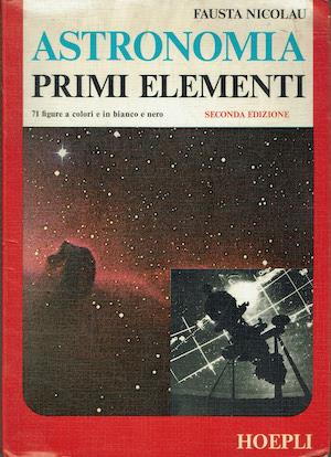 Astronomia Primi elementi - Fausta Nicolau - copertina