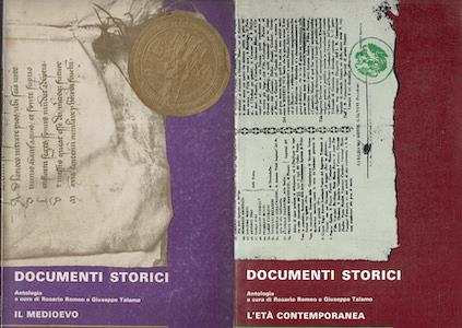 Documenti storici - Il medioevo . vol.I - L'età contemporanea .vol III - copertina