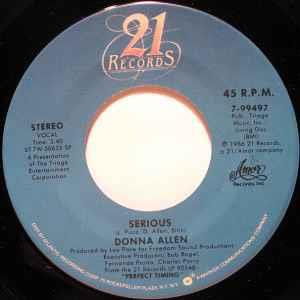 Serious - Vinile 7'' di Donna Allen