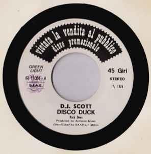 D. J. Scott / The Fantastic Soul Invention: Disco Duck / A Fifth Of Beethoven - Vinile 7''