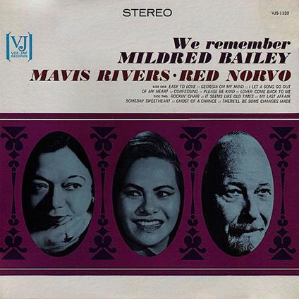 We Remember Mildred Bailey - Vinile LP di Red Norvo,Mavis Rivers