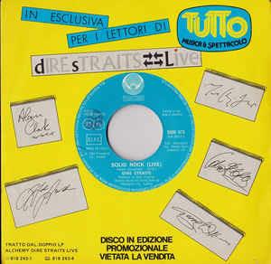 Solid Rock (Live) / Two Young Lovers / Intro: The Carousel Waltz - Vinile 7'' di Dire Straits