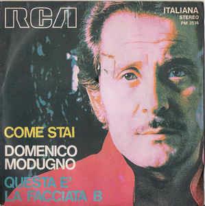Come Stai / Questa E' La Facciata B - Vinile 7'' di Domenico Modugno