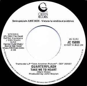 Take Me To Heart / Rock And Roll Is King - Vinile 7'' di Electric Light Orchestra,Quarterflash