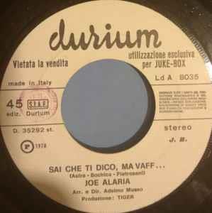 Joe Alaria / Giorgio Moroder: Sai Che Ti Dico, Ma Vaff.../ (Theme From) Midnight Express - Vinile 7''