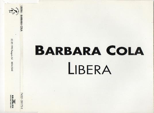 Libera - CD Audio di Barbara Cola
