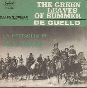 The Green Leaves Of Summer / De Guello - Vinile 7'' di Nelson Riddle