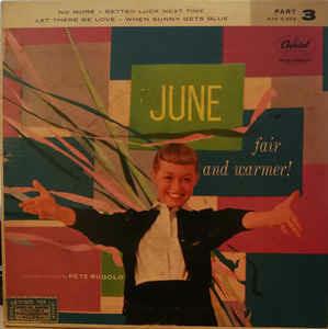 Fair And Warmer! Part 3 - Vinile 7'' di June Christy