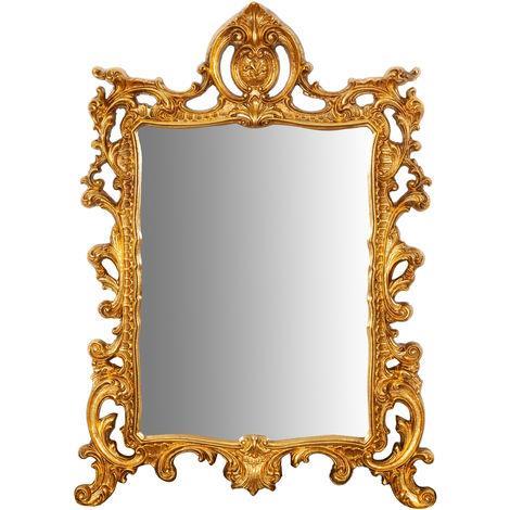 Biscottini Specchio da Parete in Legno massello L90XPR3XH90 cm 