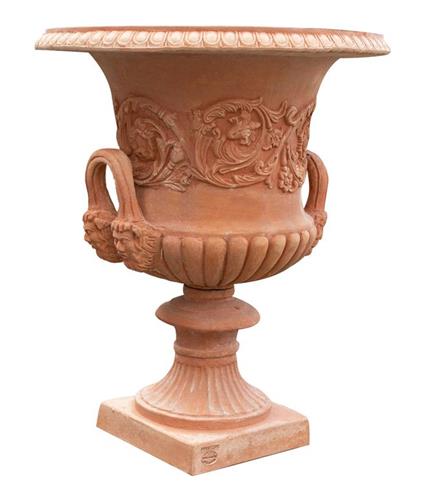 Vaso Toscano invecchiato in terracotta toscana 100% Made in Italy interamente Lavorato a Mano L60xPR60xH72 cm