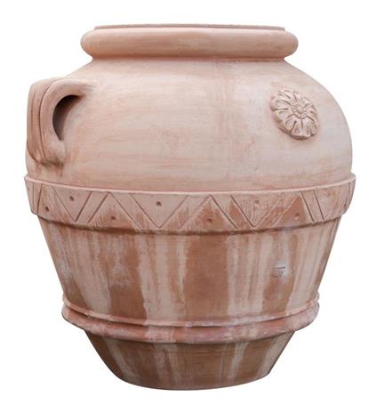 Orcio Toscano invecchiato in terracotta toscana 100% Made in Italy interamente Lavorata a Mano L100xPR94xH100 cm