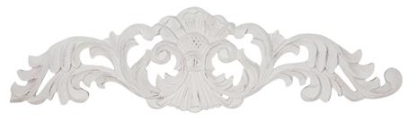 FREGIO DECORATIVO FINITURA BIANCA ANTICATA L45,5xPR1xH11,5 cm - 2