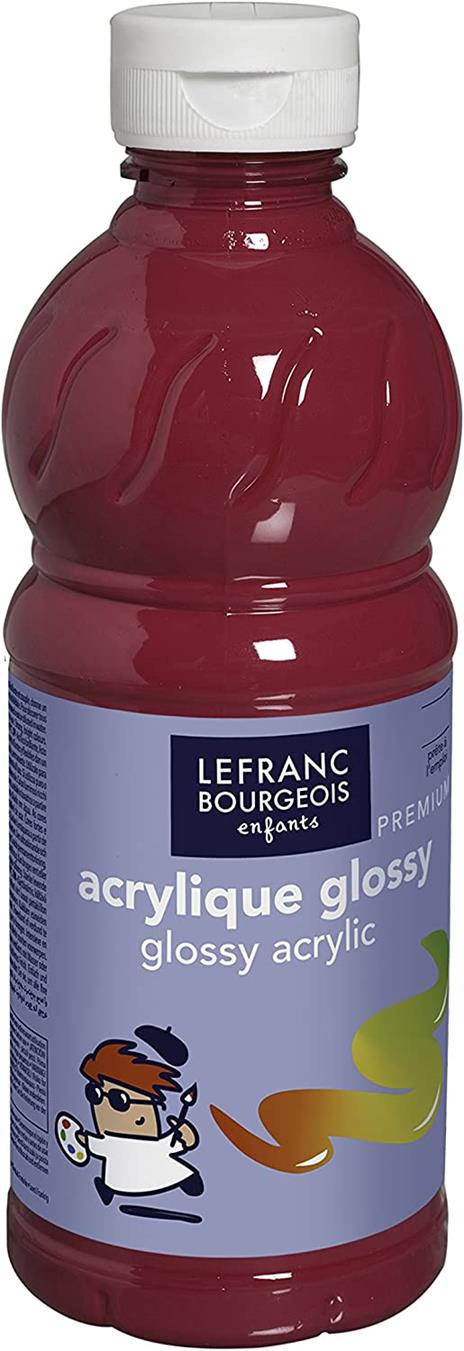 Acrilico brillante Lefranc & Bourgeois Glossy flacone 500ml Rosso primario - 2