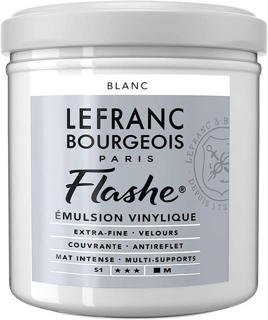 Colore acrilico extra-fine Lefranc & Bourgeois Flashe 125ml serie 1 001 Bianco di titanio