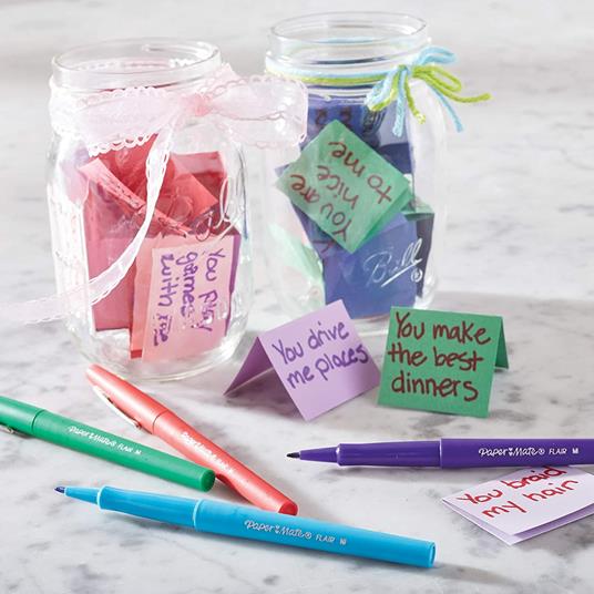 Penna Papermate Flair-Nylon Colori Assortiti - Confezione da 10 - 4