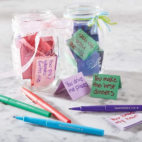 Penna Papermate Flair-Nylon Candy Pop Colori Assortiti - Blister da 6 - 5