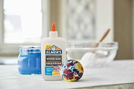 Colla Liquida Bianca di Elmer's, 225 ml, lavabile e adatto ai bambini, Ottimo per fare slime e DIY, Flacone da 225ml - 2