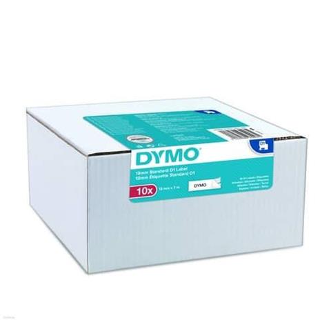 Nastro per etichettatrici Dymo D1 12 mm x 7 m nero/bianco Conf. 10 pezzi - 2093097 - 2