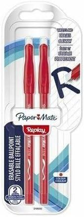 Penna a sfera Replay stick M Rossa. Confezione da 2